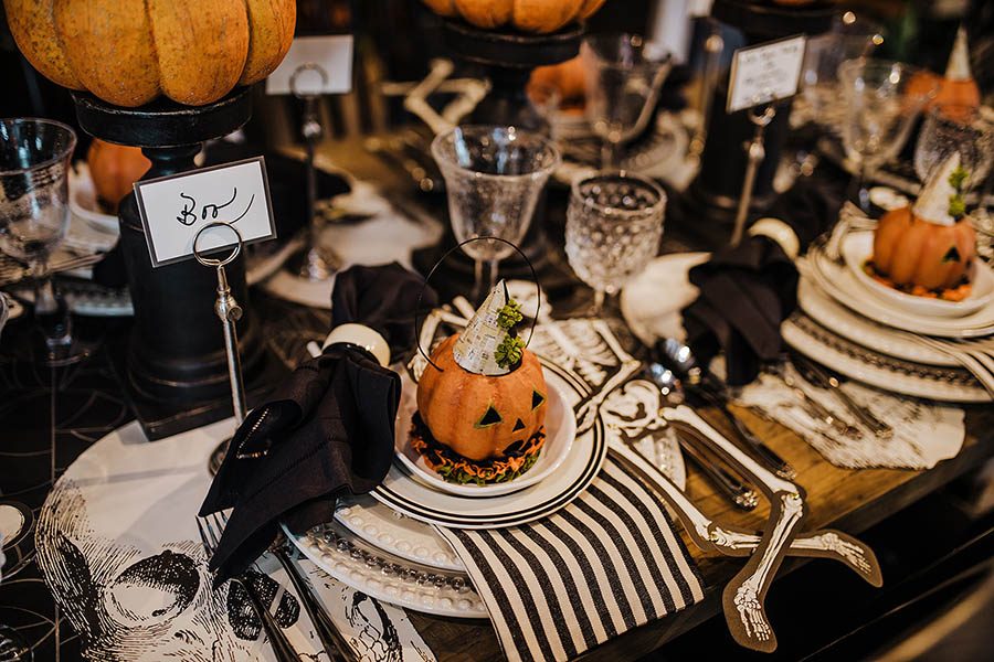 Use seasonal phrases and quotes instead of names at your next holiday dinner party. (Katie Laughridge/TNS)