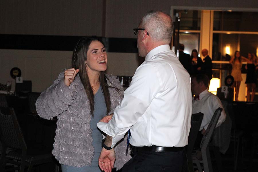 Junior Kennedy Ruark dances with her father during the annual Father Daughter dance Saturday, Feb. 9 at the Sheraton in Overland Park, KS.