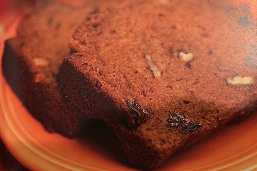 Senior Megan Aldaco's recipe for pumpkin nut bread is a holiday favorite for her