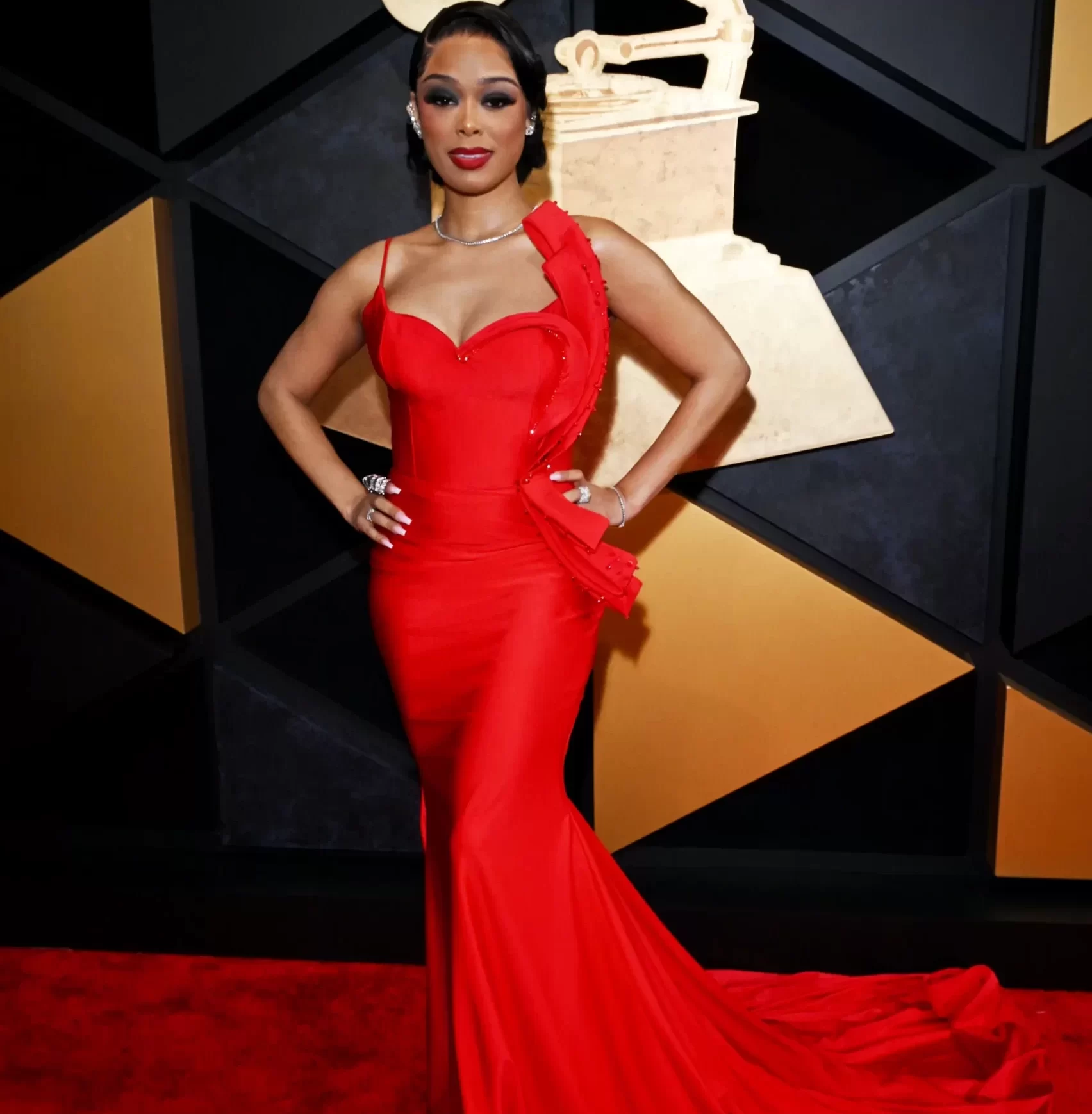 Lady London is a rapper and songwriter who made her appearance at the 2024 Grammys ceremony. 
Photo By: Getty Images