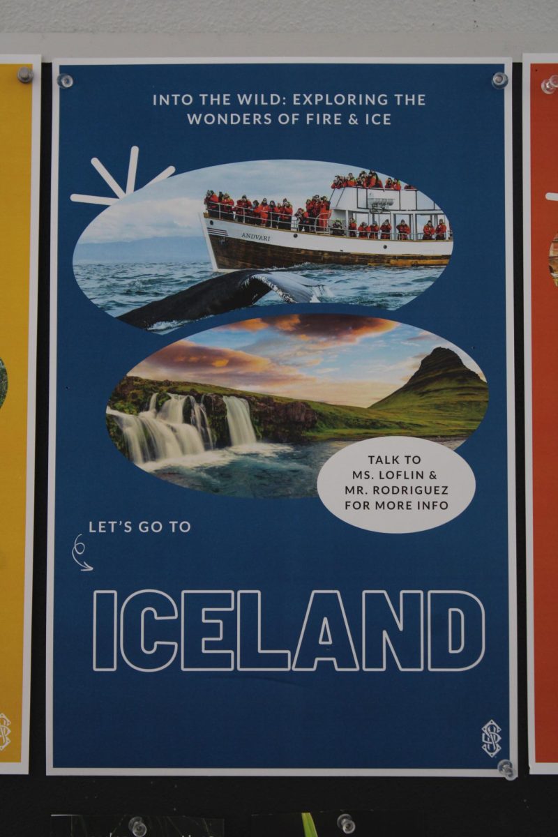 Travel Deep Dive opportunity, Iceland, posted on the bulletin board though out the halls. 